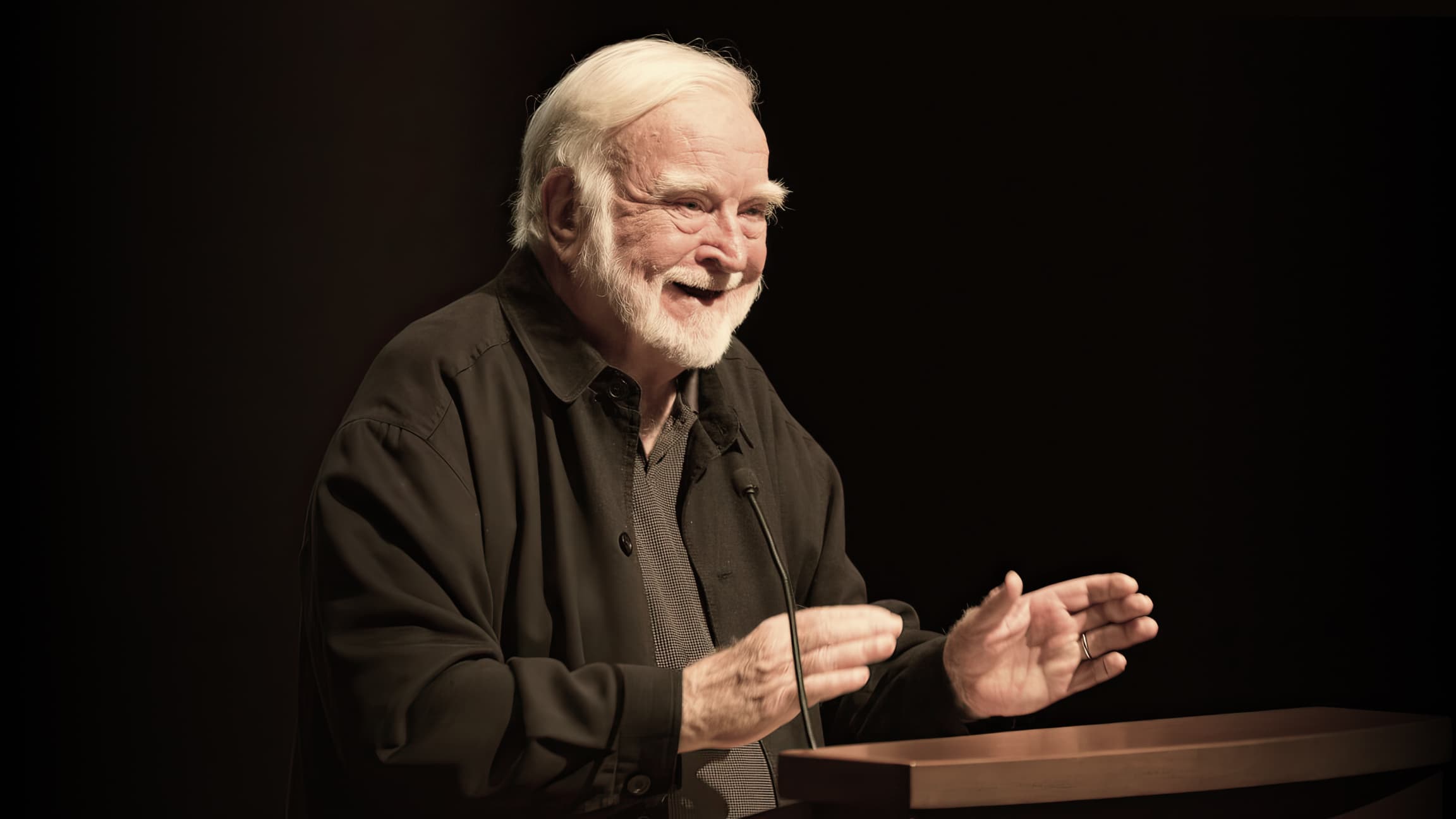 Mihaly Csikszentmihalyi smiling